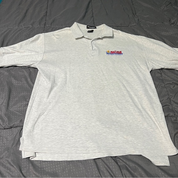 NCAA championship gray polo shirt k-products stain 100% cotton size XL - Picture 4 of 8